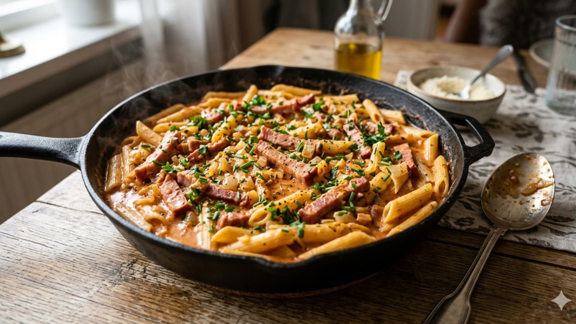 Krämig Kasslerpanna (One Pan-ish)