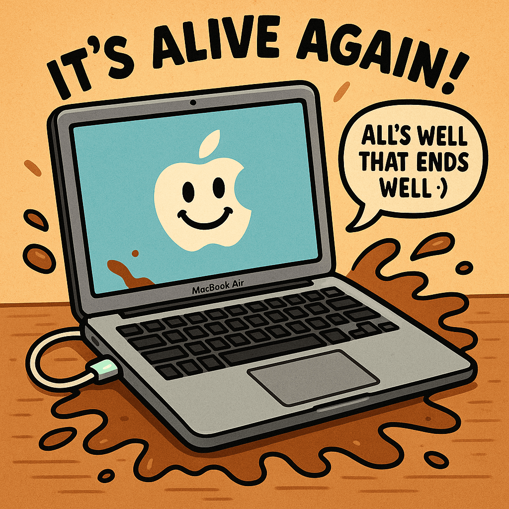 Coffee-Soaked MacBook Air Lives Again – Plus a Contentful Update!